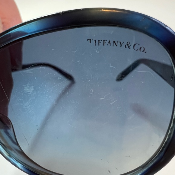 Tiffany & Co. Oval Havana Blue TF4068-B Sunglasses - Picture 8 of 8